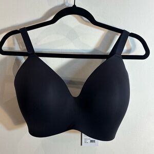 KNIX Sz 6++ Wingwoman Seamless Padded Adjustable Underwire Free Bra Black NEW
